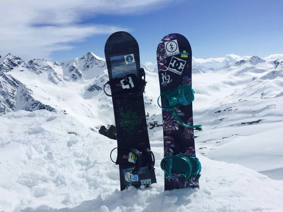 Сноуборд в горах